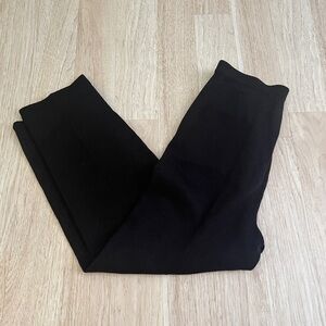 St. John Black Knit Jogger Pants